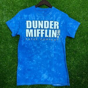 The Office Dunder Mifflin Inc Graphic Tie-dye T-shirt size Small